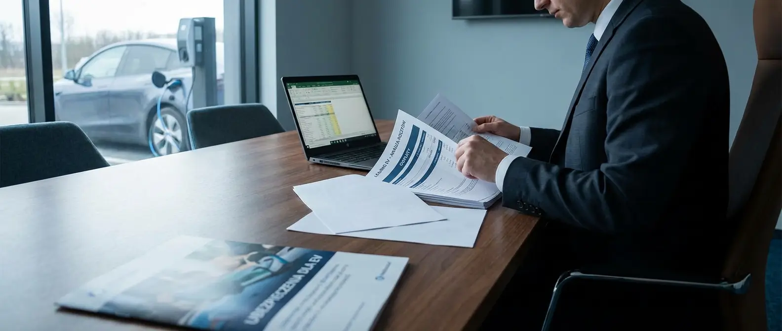 Leasing samochodu elektrycznego - dopłaty, TCO i różnice w ubezpieczeniach