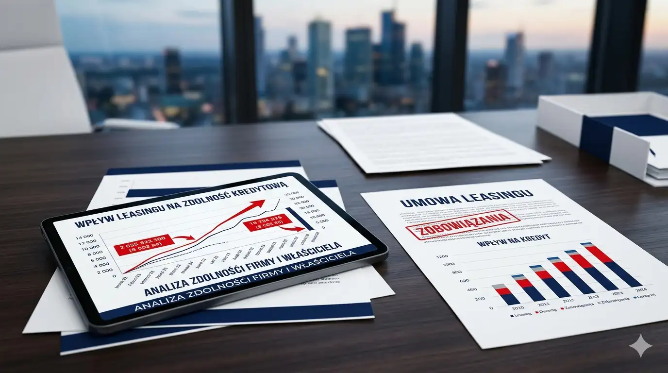 Czy leasing utrudnia później kredyt? Wpływ leasingu na zdolność firmy i właściciela